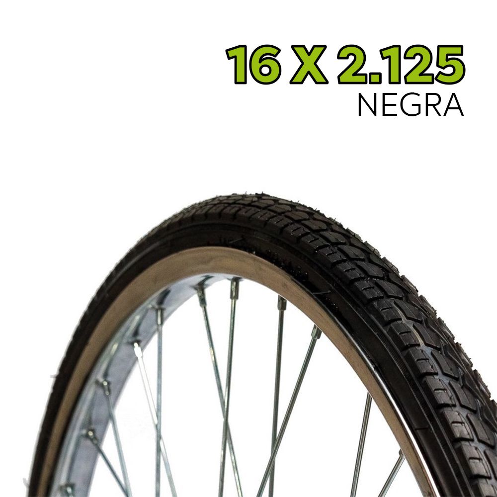 LLANTA 16 X 2.125 NEGRA CH. SH