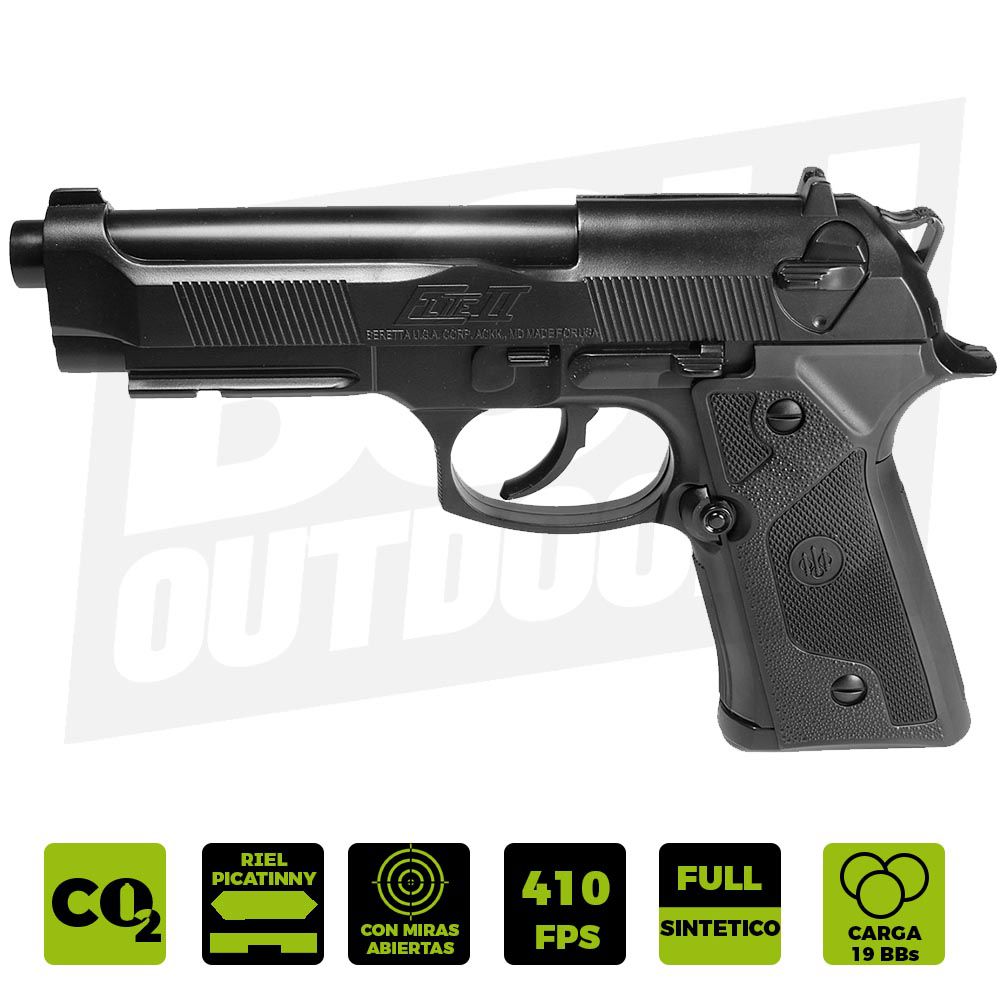 Pistola Aire Comprimido Beretta Elite 2 Umarex Co2 4,5mm - Tienda Online  camping