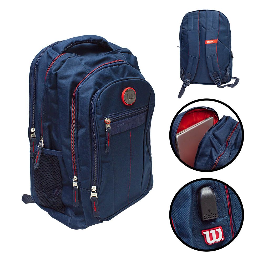 MOCHILA WILSON HUNTJOB AZUL MARINO