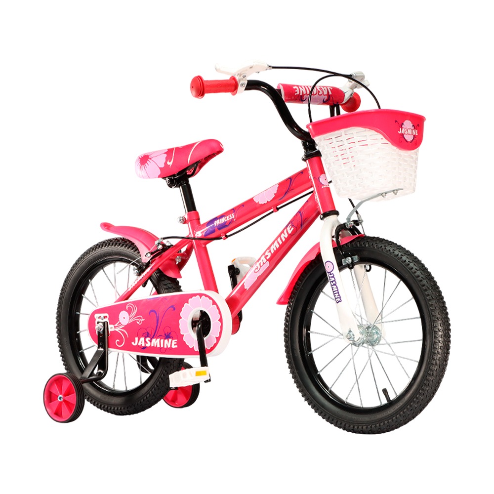 BICICLETA NIÑA JASMINE RIN 16 ROSA C/CANASTA JAS-16140