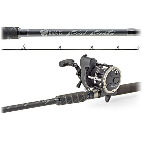 TROLLING COMBO -SOUTH BEND BLACK BEAUTY 7PIES BB220/FT7MH