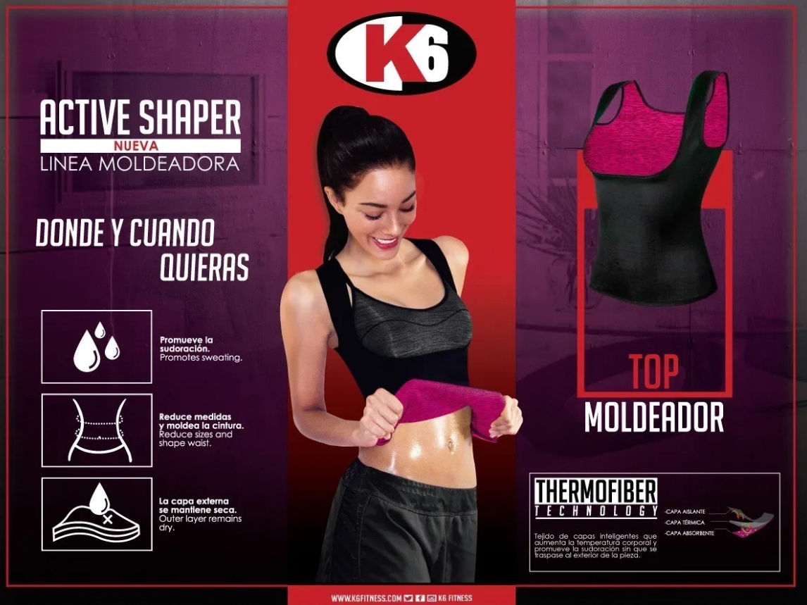 CAMISA REDUCTORA NEOPRENO K6 ACTIVE SHAPER 68102 M