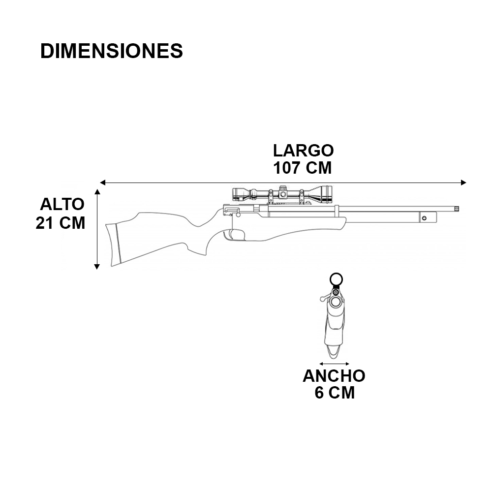 RIFLE CROSMAN FIRE NP C/MIRA CF7SXS .177