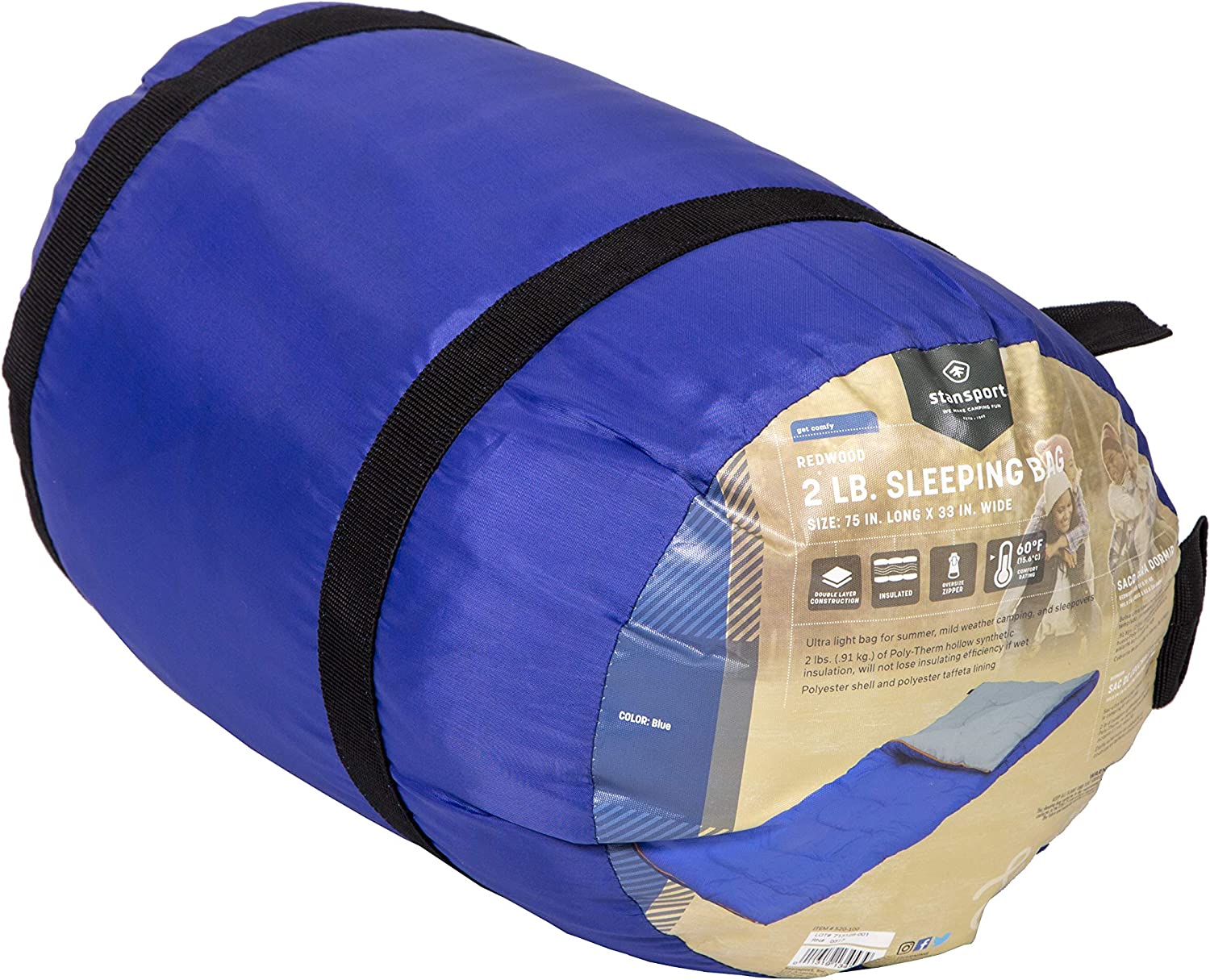 BOLSA P/DORMIR TRANSPORT 75X33PULG REDWOOD RECTANGULAR 520-100