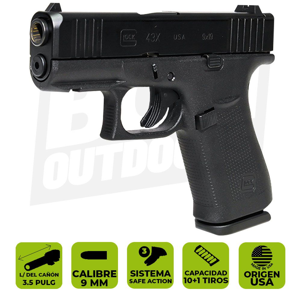 PISTOLA GLOCK 43X CAL. 9MM