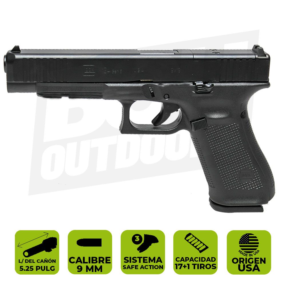 PISTOLA GLOCK 34 GEN 5 MOS CAL. 9MM