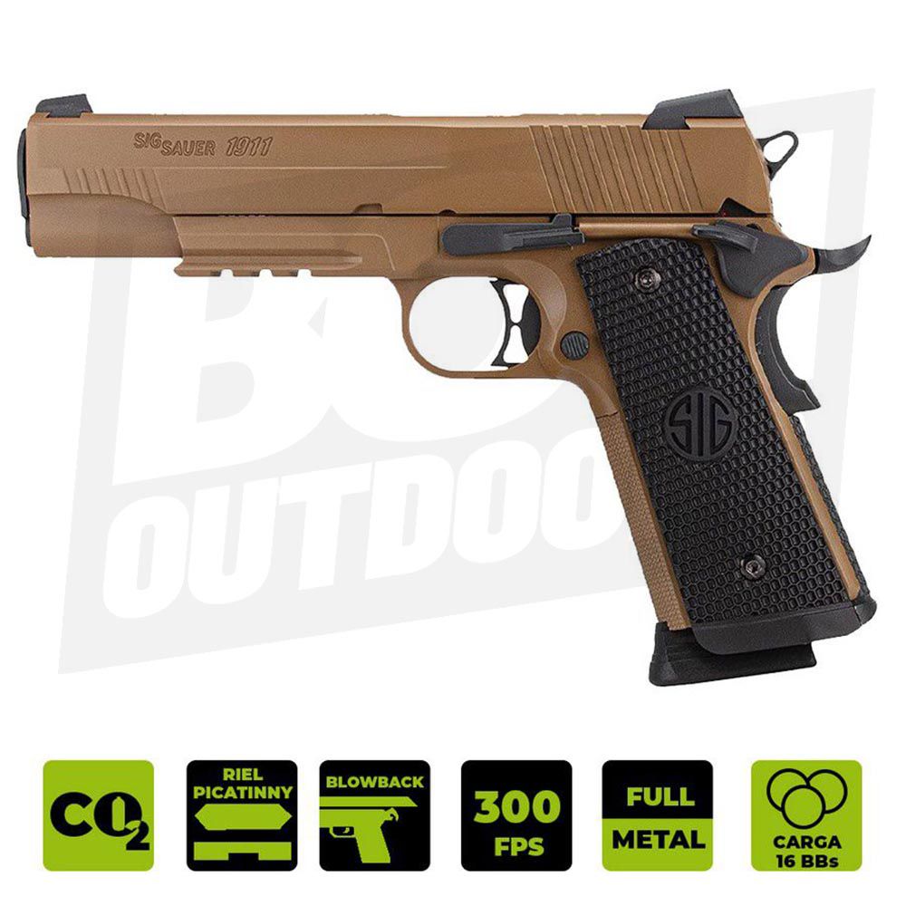 PISTOLA CO2 SIG SAUER 1911 EMPEROR .177 SIG-AIR-1911TAC-BB