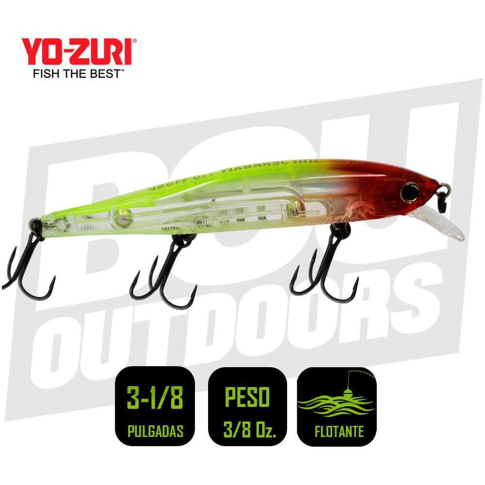 YO-ZURI 3DB JERKBAIT SP 110MM 4 3/8 PULG 1/2 OZ PRISM CLOWN R1355-PCR