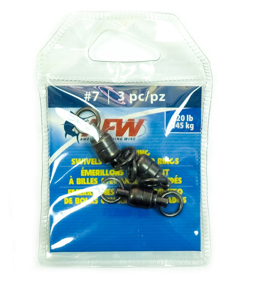 BARREL SWIVEL BB AMWIRE SZ7 320LB 3PCS (NC)