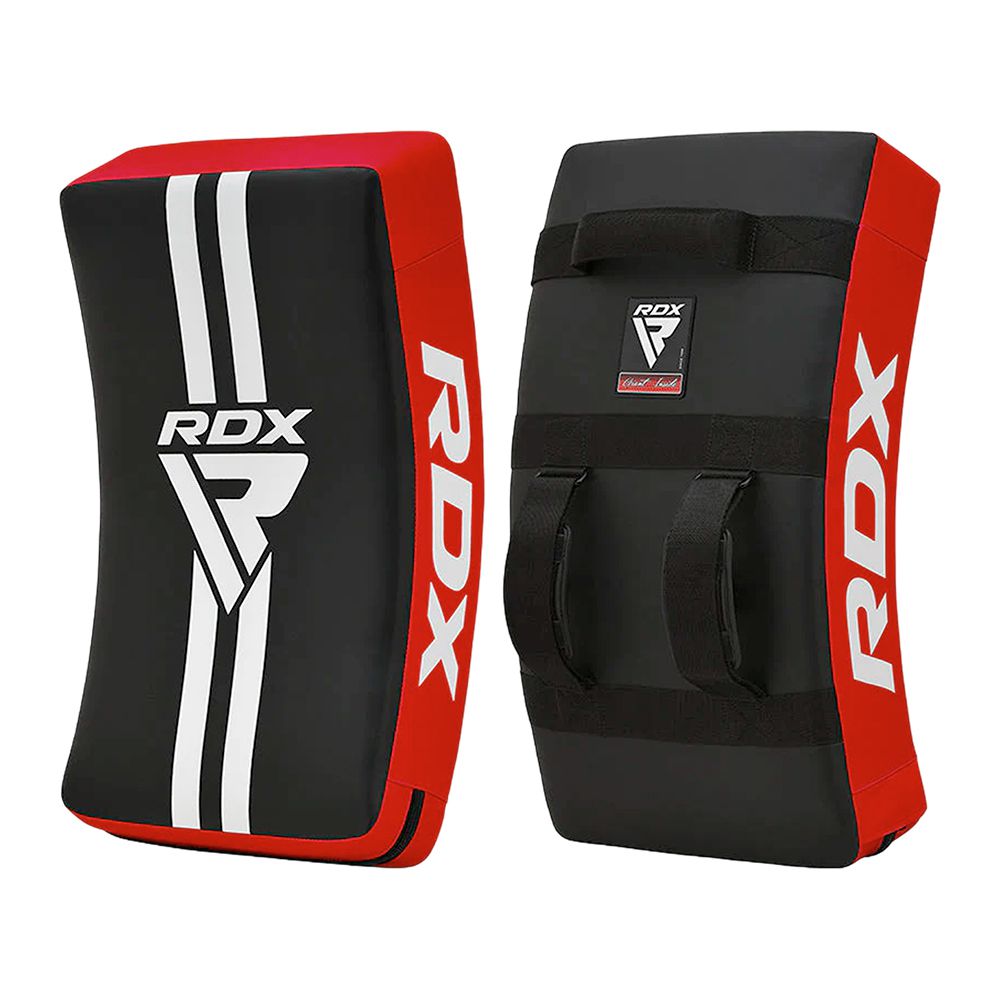 PROTECTOR CURVO DE PATADAS RDX NEGRO/ROJO HEAVY KSR-T1RB