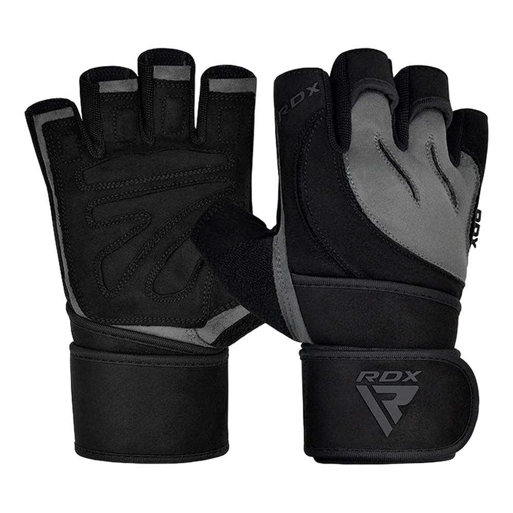 GUANTES PARA PESAS RDX GRIS NEGRO PLUS-XL WGM-L4G-XL+