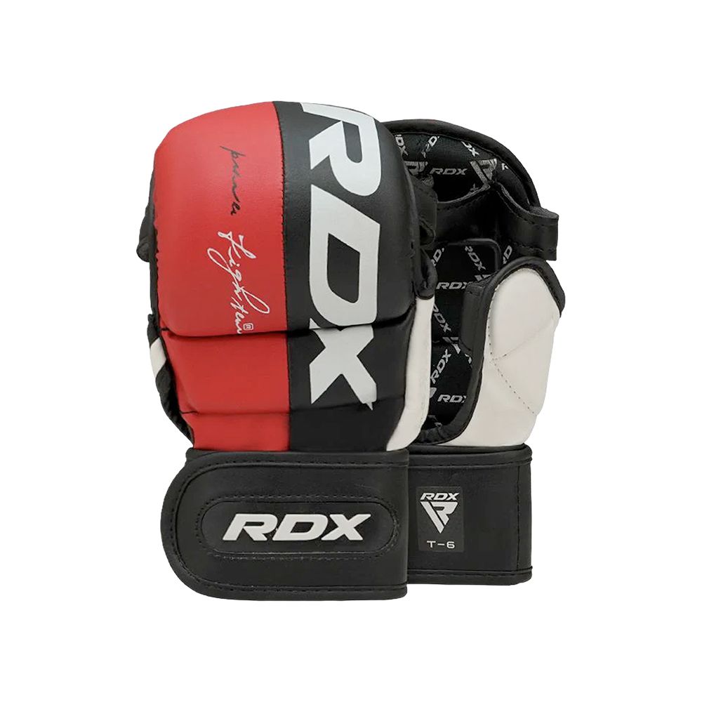 GUANTES MMA ENTRENAMIENTO RDX REX ROJO T6 PLUS-XL GGR-T6R-XL+