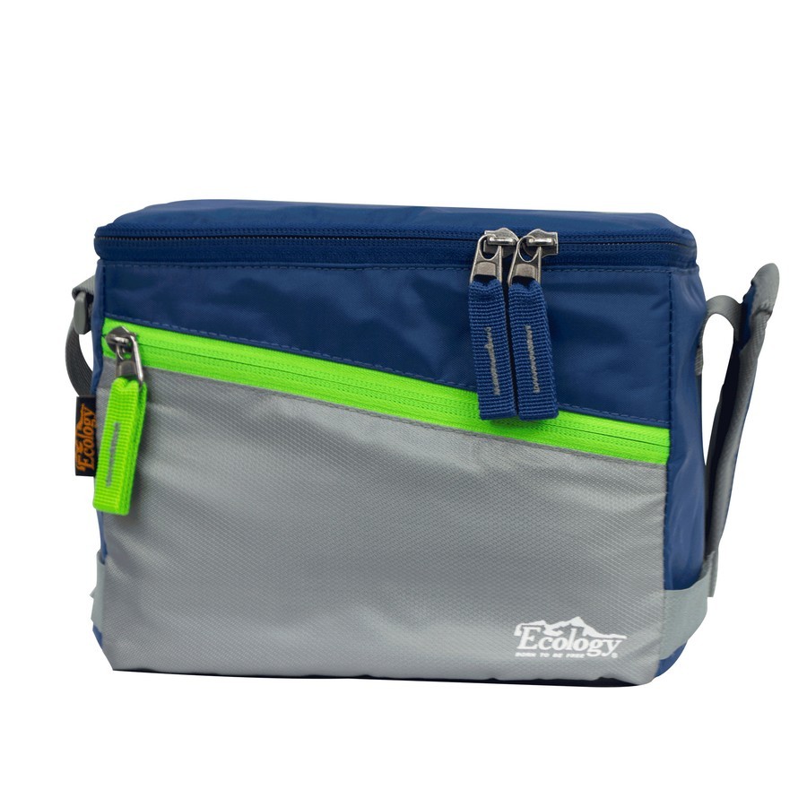 HIELERA SOFT COOLER ECOLOGY AZUL/VERDE/GRIS 4LTS 12035