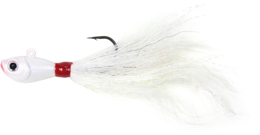 BUCKTAIL SEA STRIKER SSBTJ1-W 1OZ WHITE NICKEL