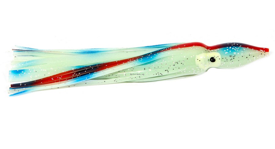 SQUID SKIRT 14229 4 1/4 PULG GLO RED (5PK)