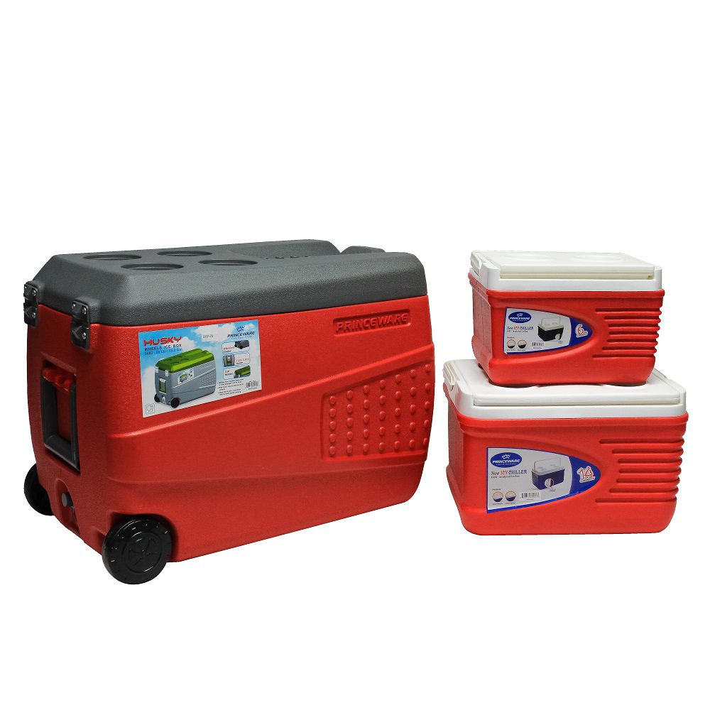 COMBO HIELERA CON RUEDAS 50LTS + 2 HIELERA 3492-C10