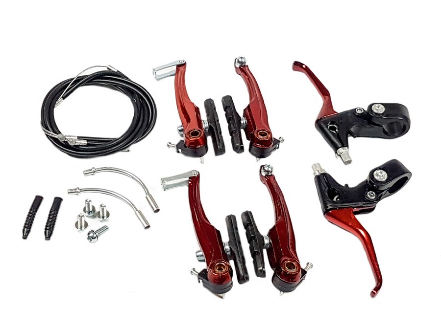 QUIJADAS V-BRAKE ALUMINIO ROJO JUEGO