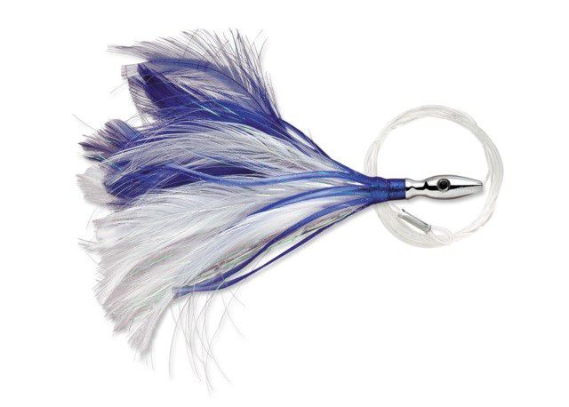 FLASH FEATHER 03  BL/ WHT