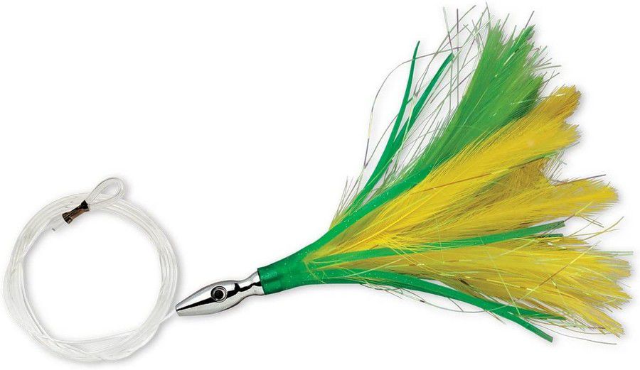 FLASH FEATHER 03  YLW/ GRN