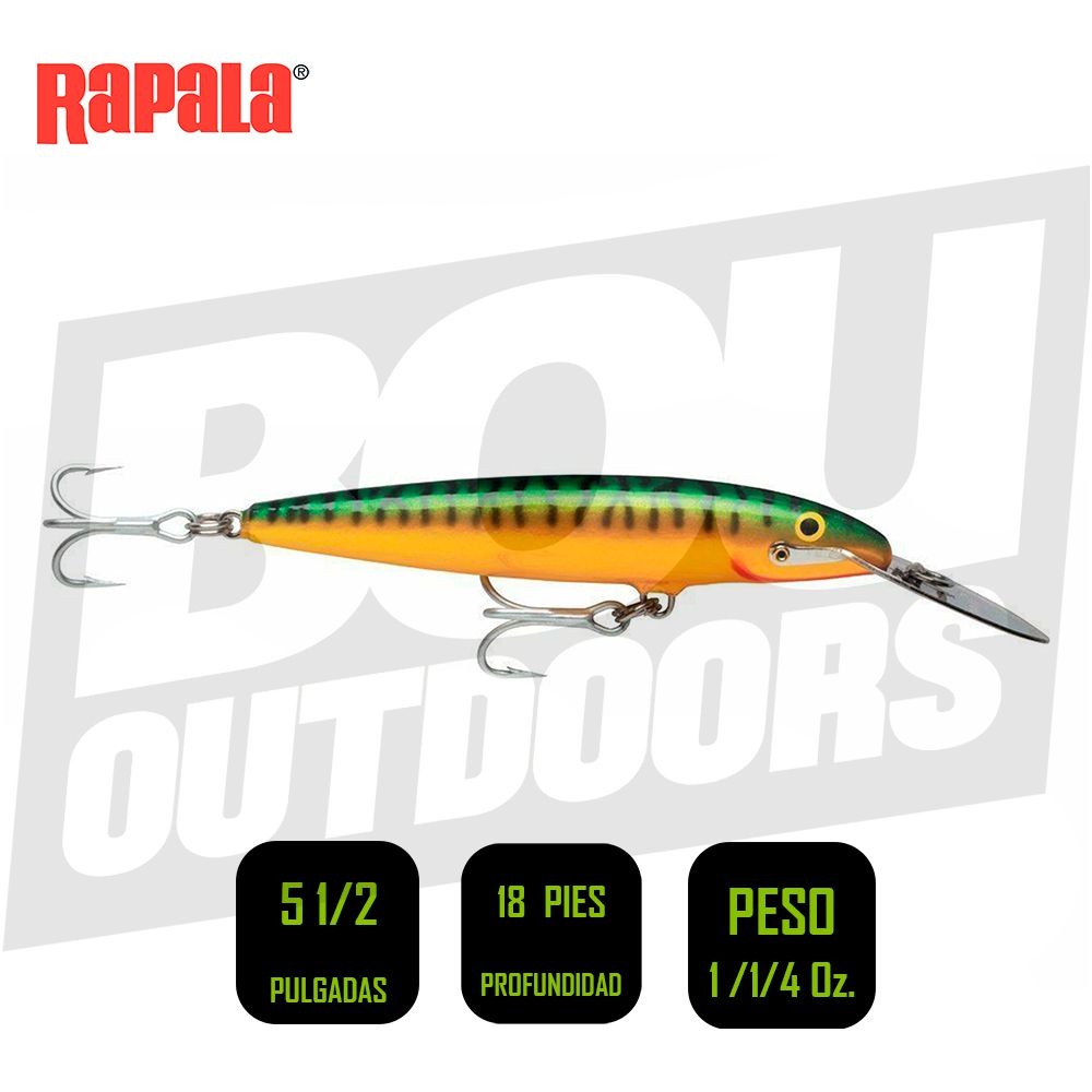 RAPALA CDMAG14GM COUNTDOWN MAGNUM LURE 5 1/2PULG 1 /1/4OZ GREEN MACKEREL