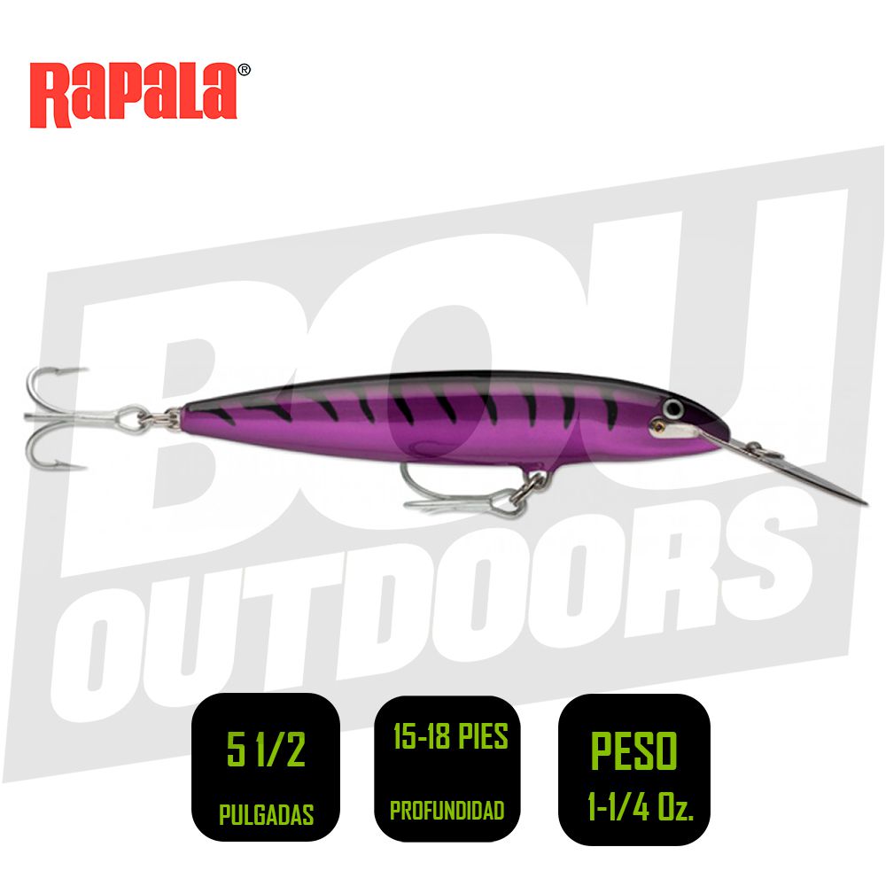 RAPALA CDMAG14PM COUNTDOWN MAGNUM LURE 5 1/2PULG 1 /1/4OZ PURPLE MACKEREL