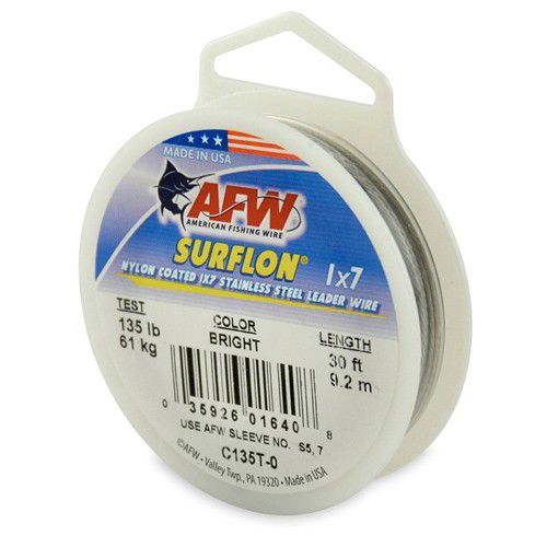 S/STEEL LEADER COATED 135LB/30FT C135T-0