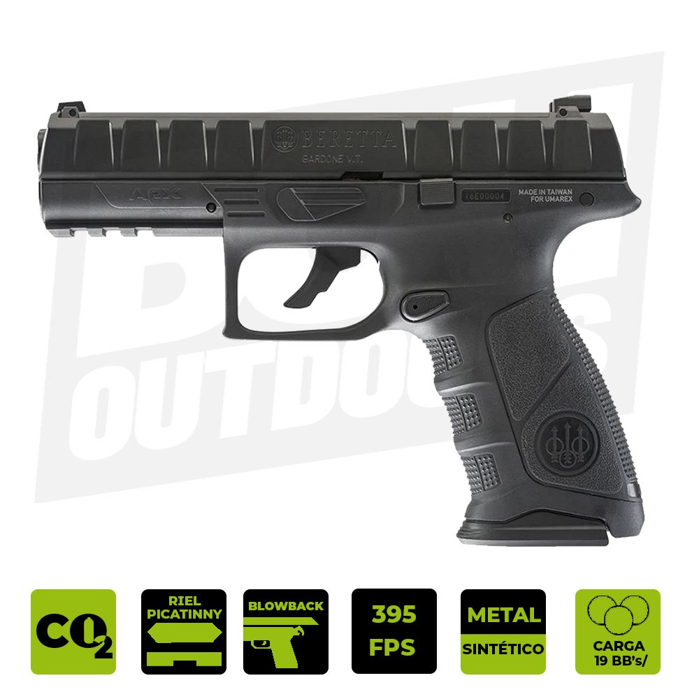 PISTOLA CO2 UMAREX BERETTA APX .177 BB 2253020