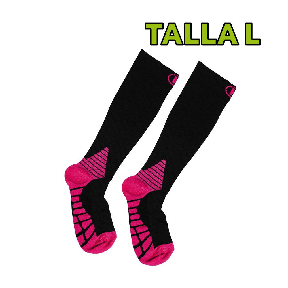 MEDIAS DE COMPRESIÓN PARA CORRER L FUCSIA 63006 (PAR) (NC)