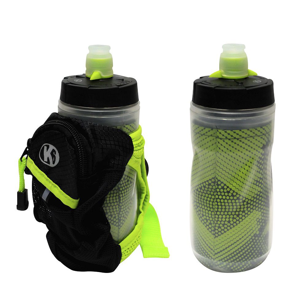 BOTELLA CON BOLSO MANO CORRER 12 OZ VERDE 67926