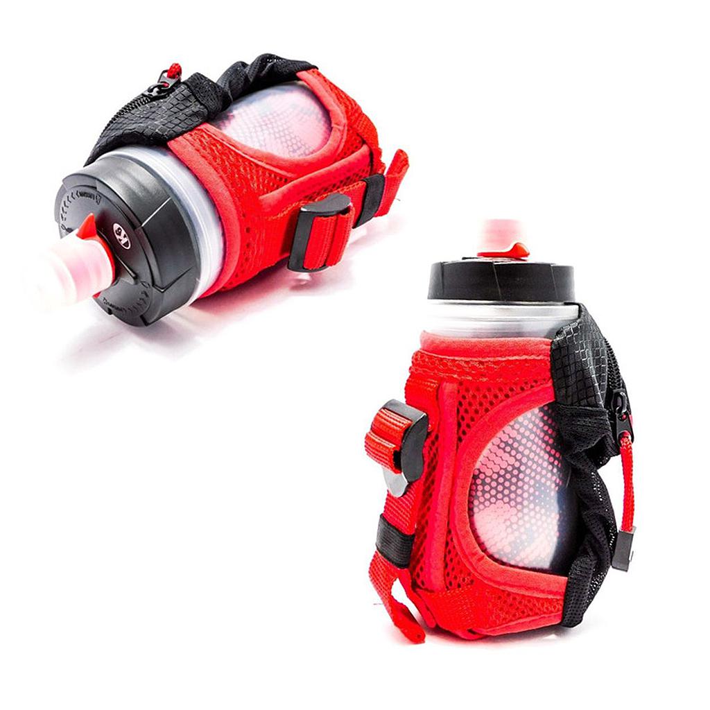 BOTELLA CON BOLSO MANO CORRER 12 OZ ROJO 67927 (NC)