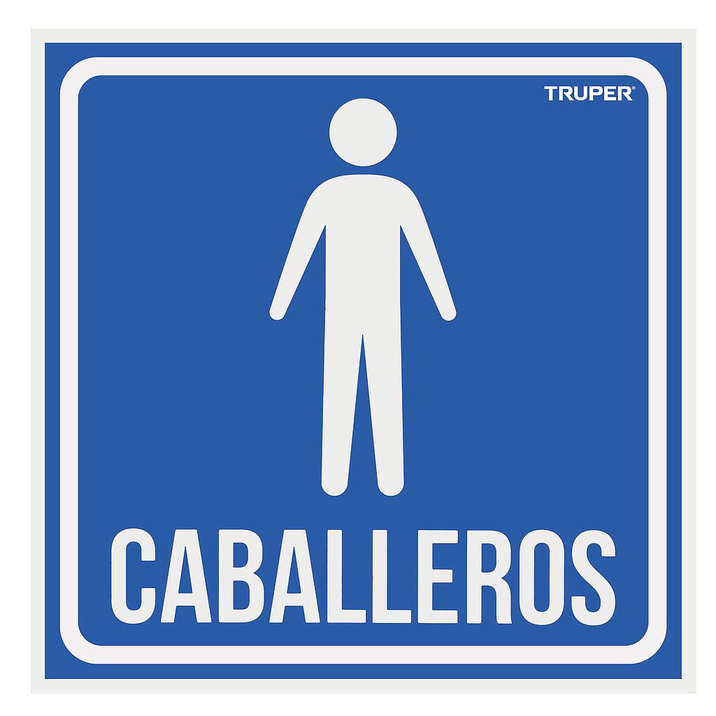 LETRERO CABALLEROS TRUPER 18474