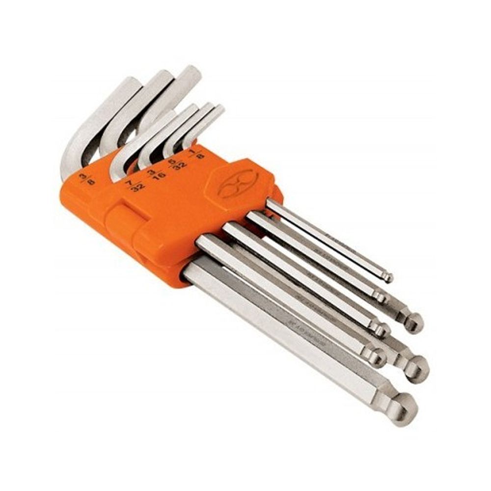 KIT LLAVE ALLEN LARGA PUNTA BOLA MILIMETRICA 7 PZAS. TRUPER 15548