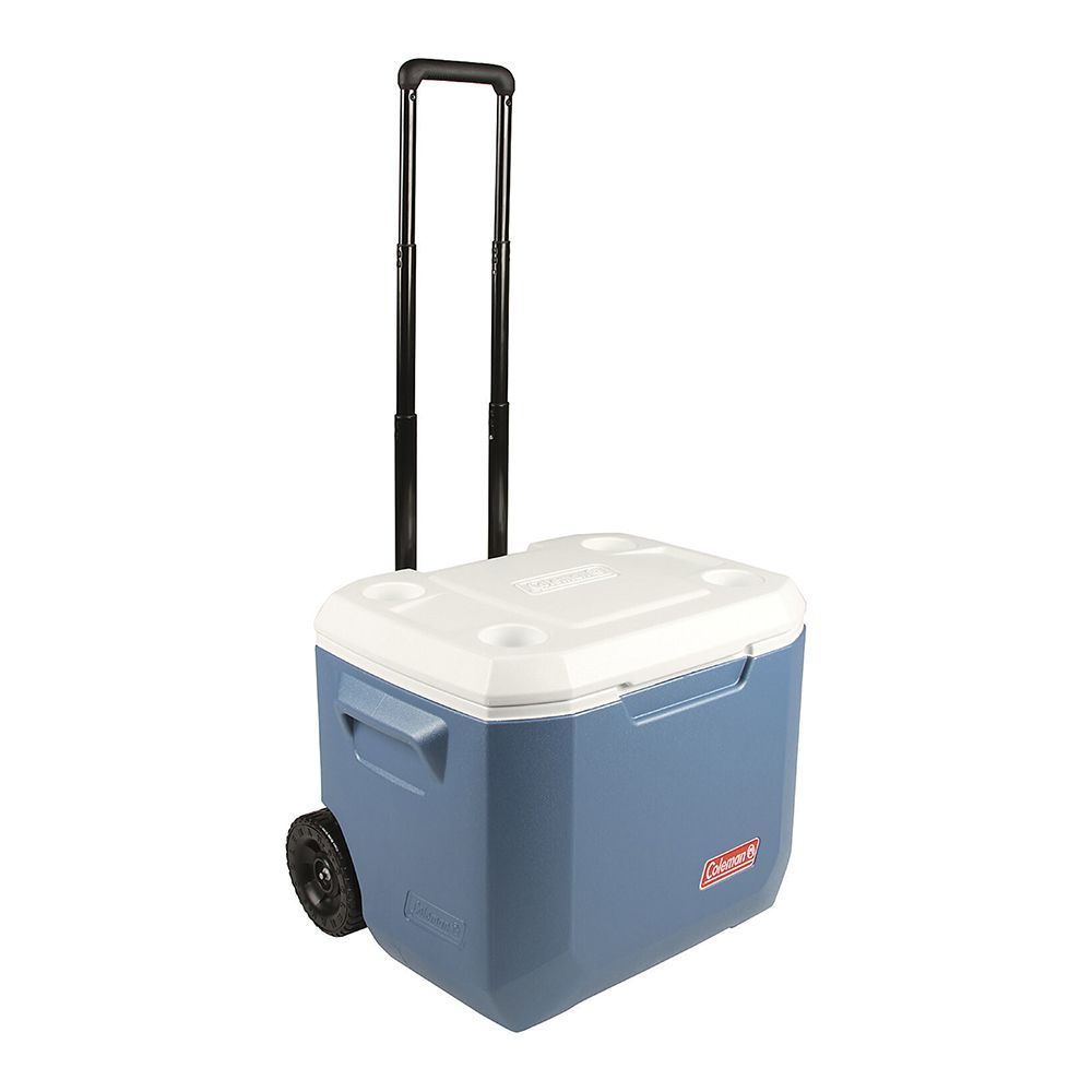 HIELERA 60QT. CON RUEDAS AZUL COLEMAN 832