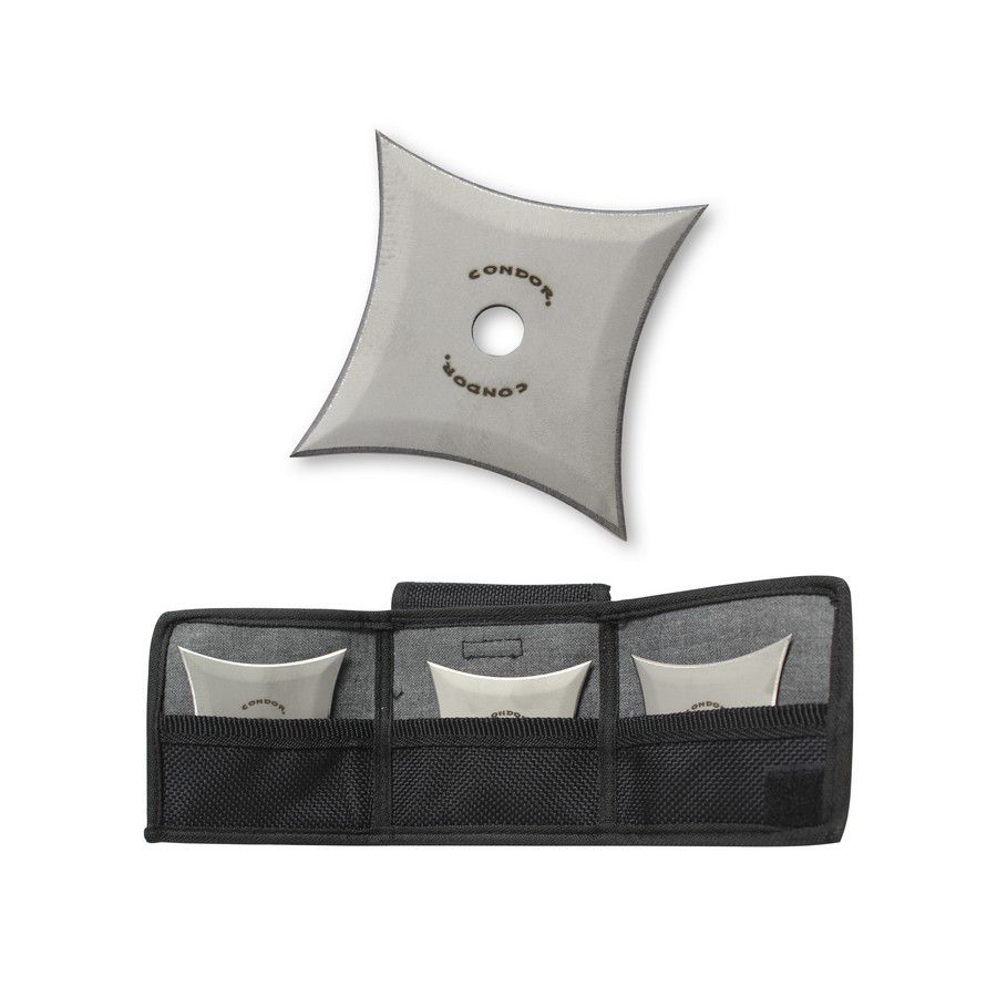 SENBAN SHURIKEN SET 3 PZAS 2.6 PULG. CON ESTUCHE CTK1008-2.5 60705 (THRW)