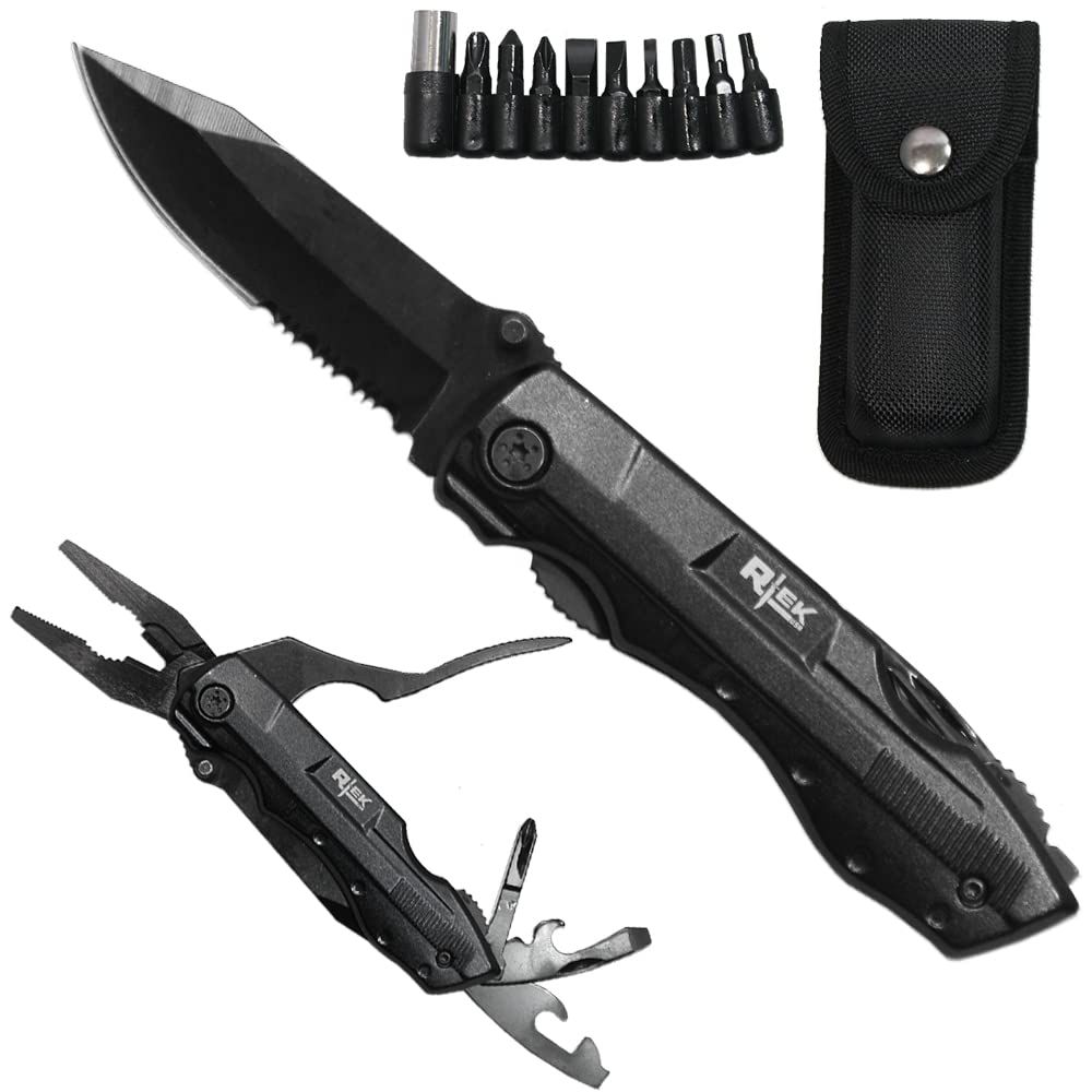 NAVAJA MULTIUSOS 4.5 PULG 10 FUNCIONES + FUNDA RT 8219