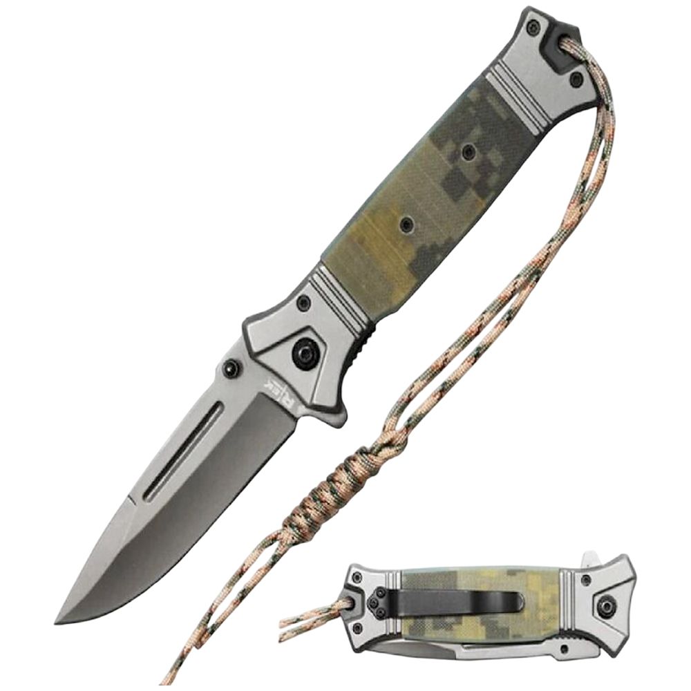 NAVAJA DOBLAR 5.0 PULG CAMO G-10 C/PARACORD RT 2841-CA