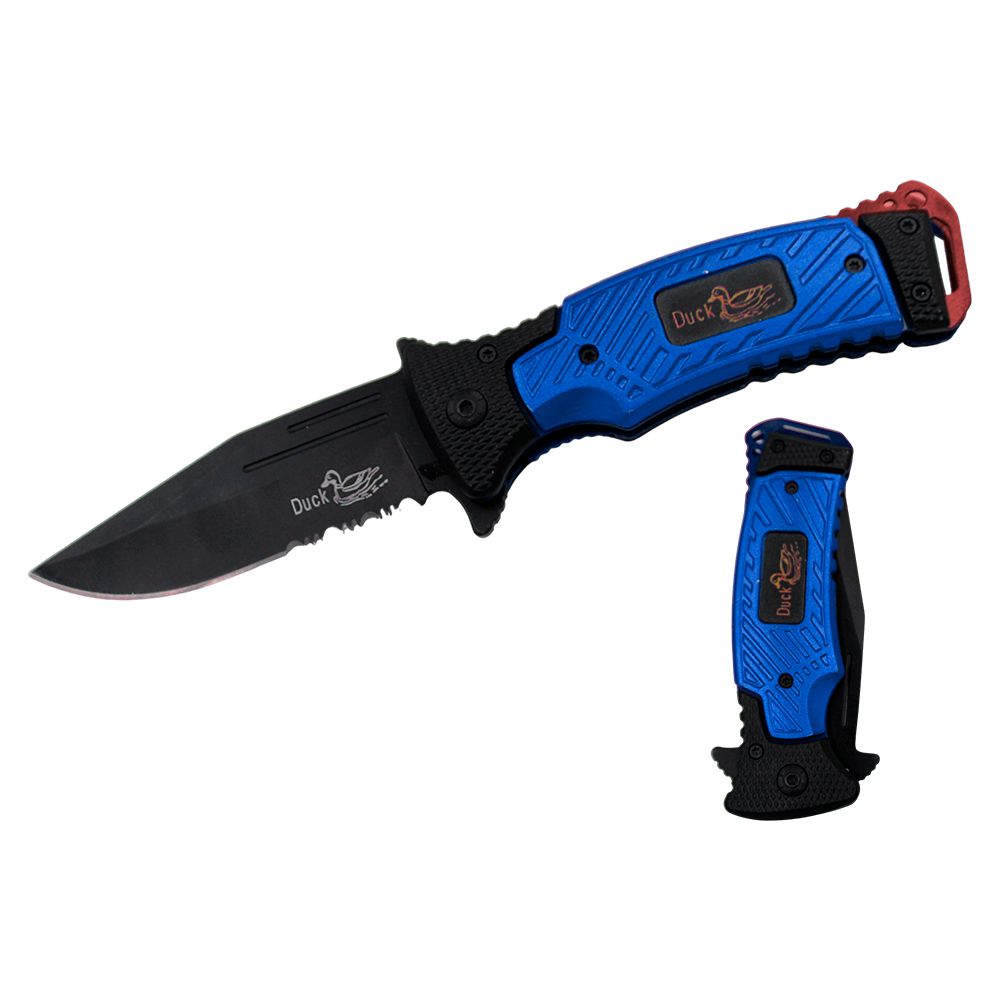 NAVAJA DOBLAR 4.5 PULG TACTICAL BLUE CON CLIP DK 0033-BL
