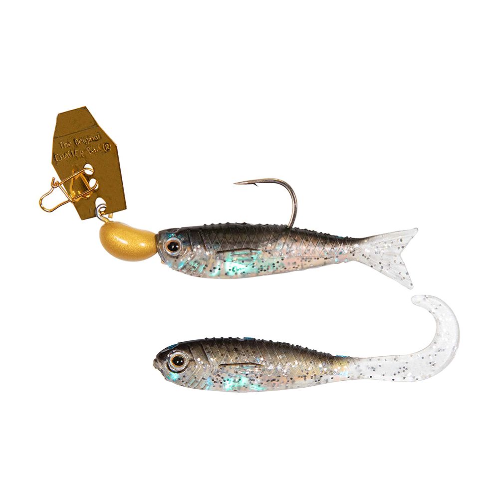 Z-MAN CB-FBMINI116-01 CHATTERBAIT FLASHBACK MINI BLADED SWIM JIG 1/16 OZ GOLD/BLACK