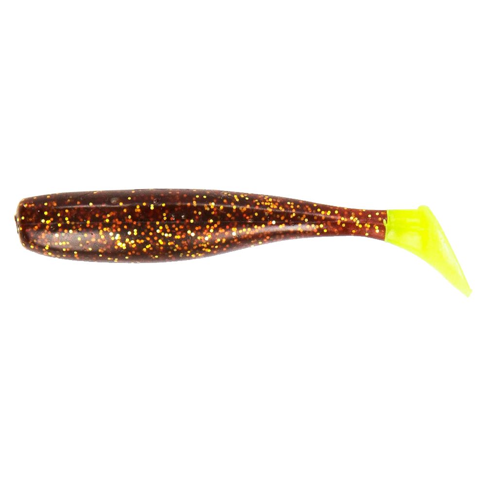 JERK BAIT DOA 4 PULG 81371 C.A.L. AVOCADO/RED GLITTER (12)