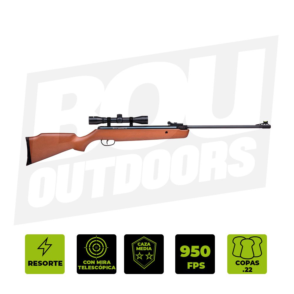 RIFLE CROSMAN OPTIMUS SPRING CO8M22X C/MIRA .22