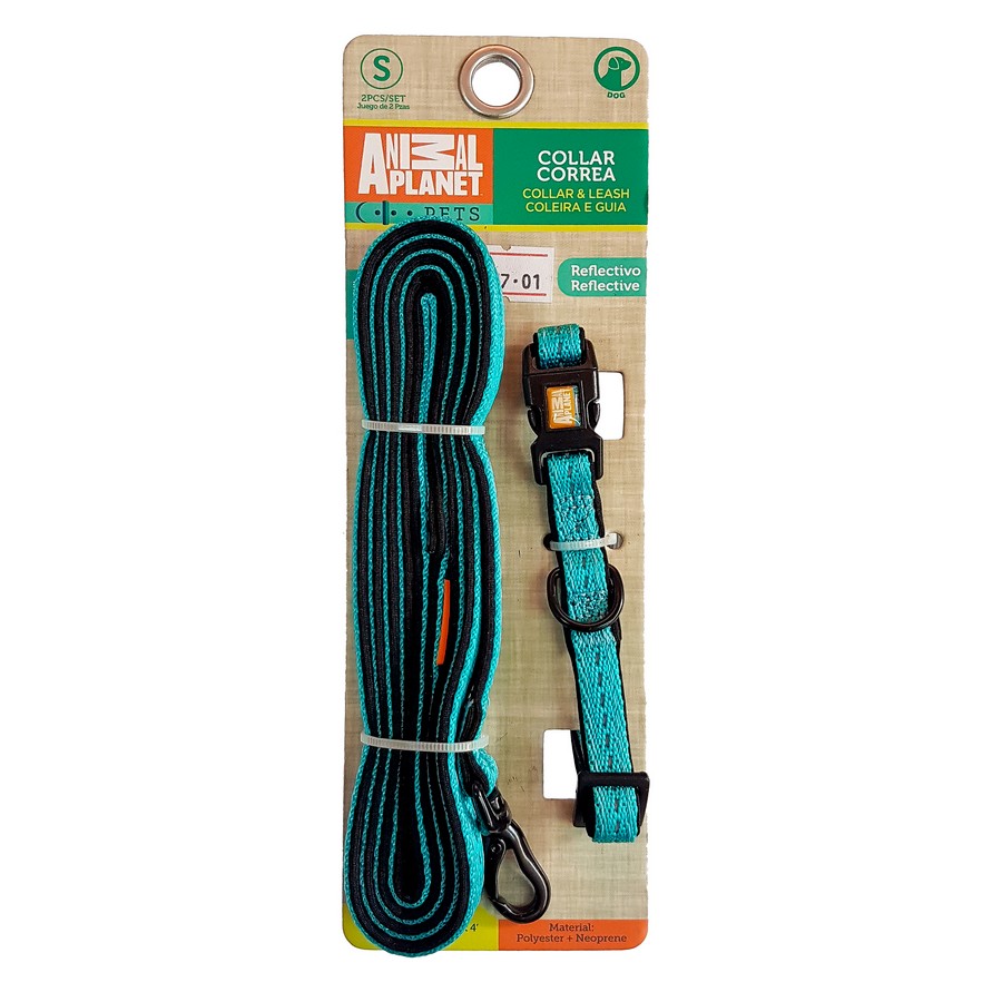 COLLAR + CORREA P/ MASCOTA (P) AP-D715-354 (DESC)