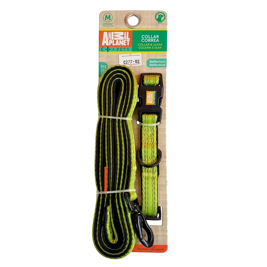 COLLAR + CORREA PARA  MASCOTA (M) AP-D715-355
