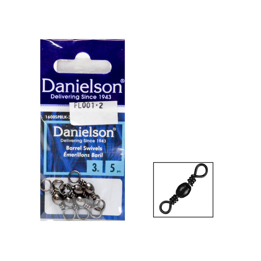 BARREL SWIVEL SZ 3 BLACK (5)