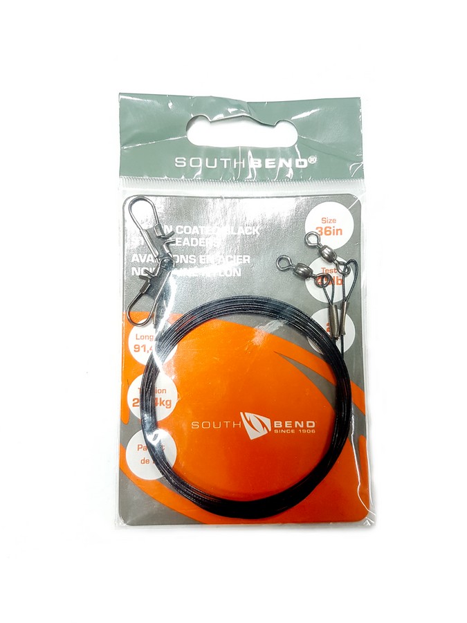 LEADER 36IN. 45LB. (2) BLACK