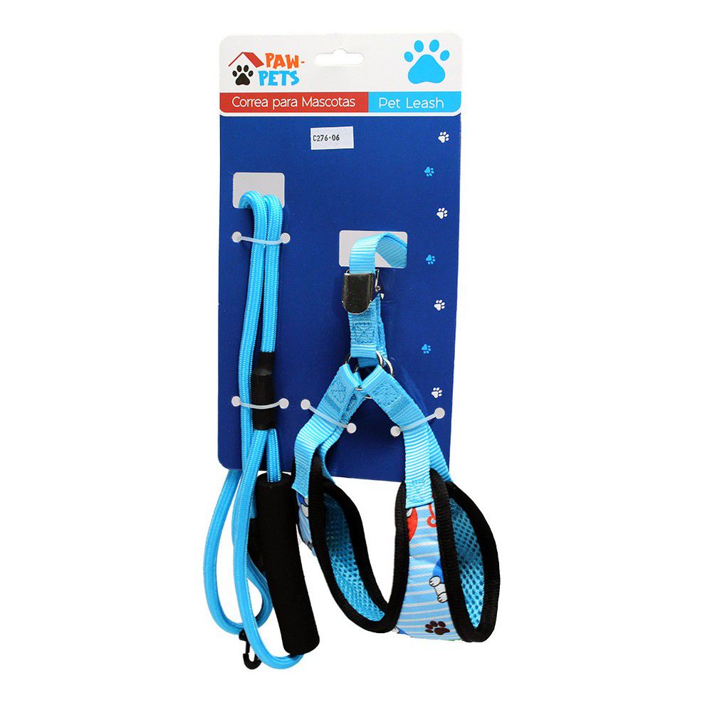 CORREA-PECHERA P/PERRO 1.5X120CM PAW-1041