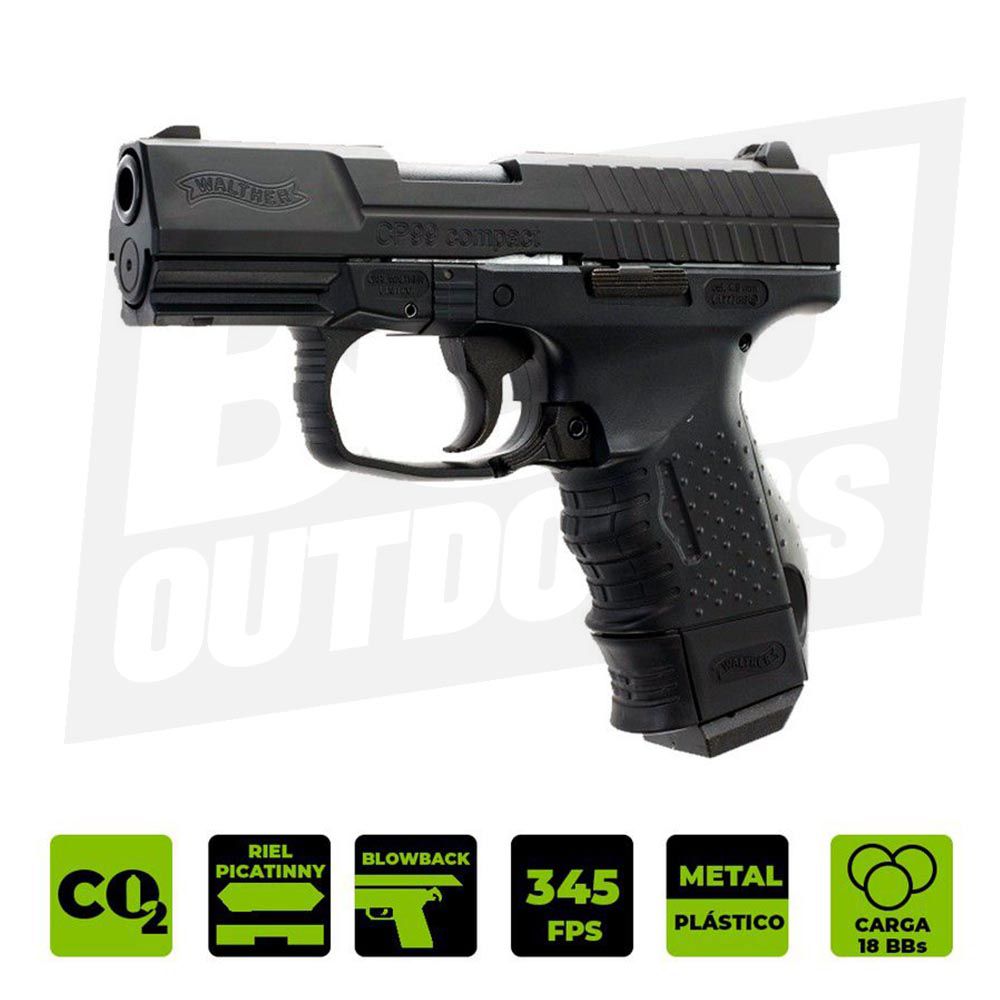 PISTOLA CO2 UMAREX WALTHER CP99 .177 2252206 PLASTICA (DESC)