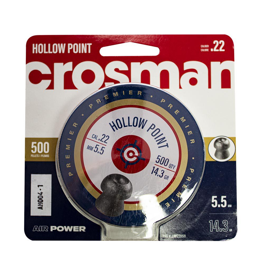 BALINES CROSMAN PREMIER HP LHP226P .22 (500)