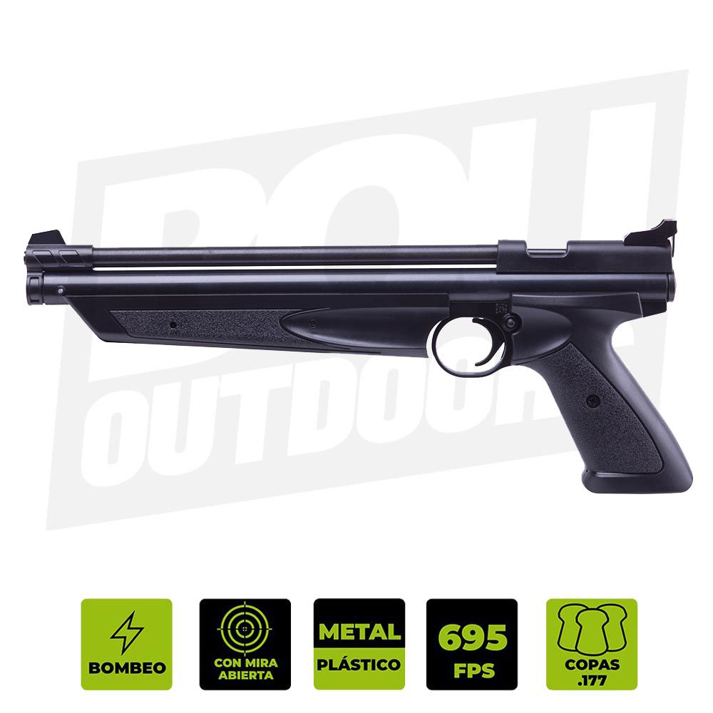 PISTOLA CROSMAN P1377 BB .177 PUMP