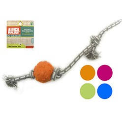 JUGUETE PARA  MASCOTA LAZO + PELOTA 51CM AP-D711-171 (DESC)