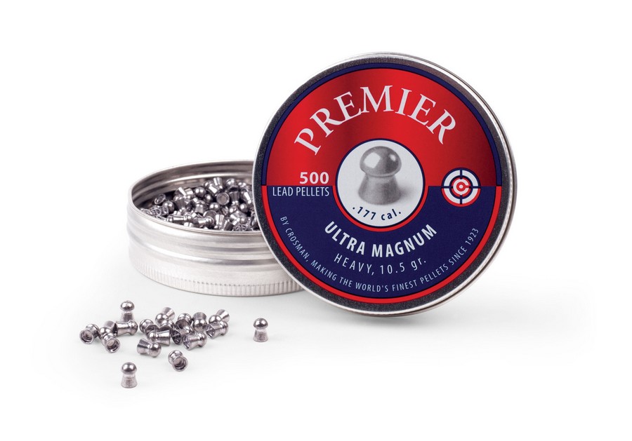 BALINES CROSMAN PREMIER ULTRA MAG. DOMED LUM77 .177 (500) (DESC)